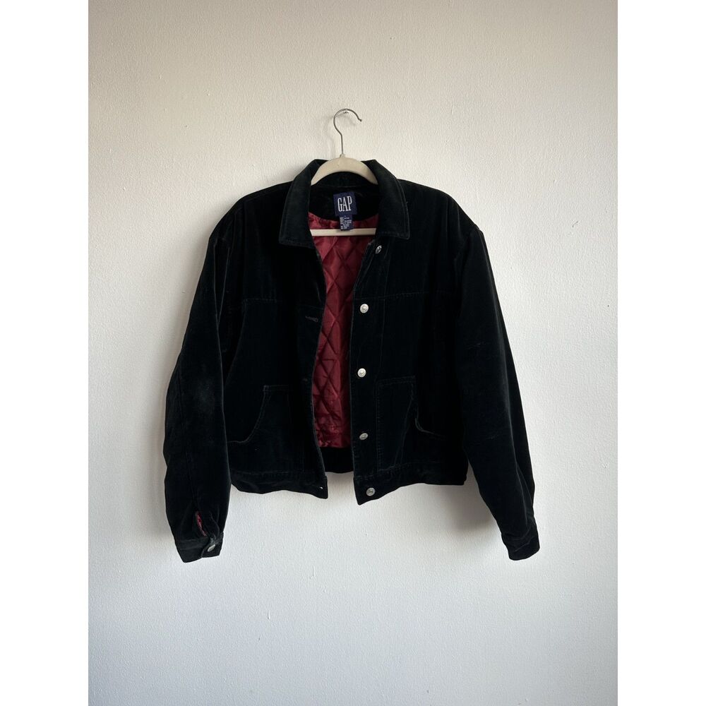 Vintage Gap Velvet Bomber Jacket